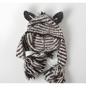 Peruvian Trading Company Virgin Acrylic Adult Cosplay Zebra Knit Beanie Hat